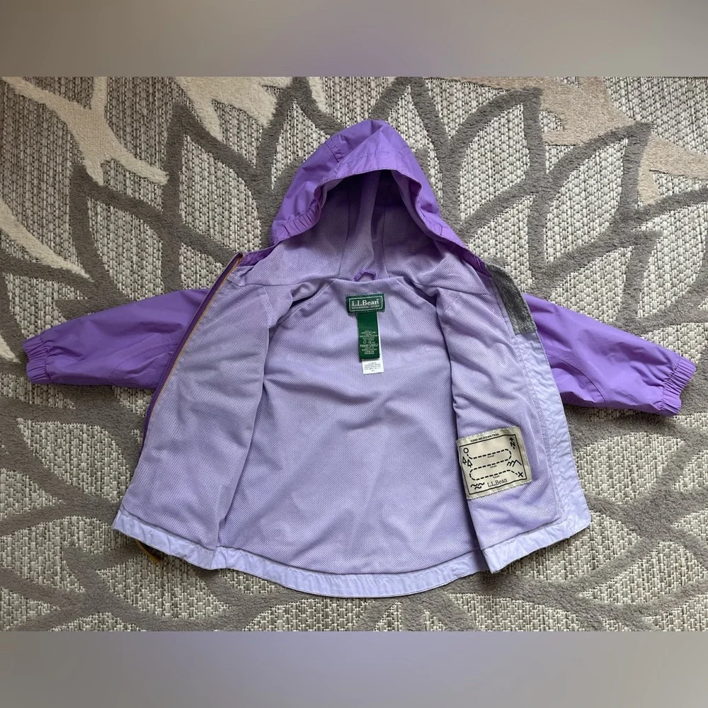 12-18m Girls L.L.Bean Rain Coat - Picture 2 of 10